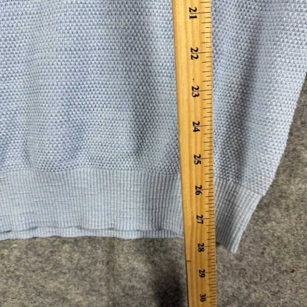 Johnnie-O Light Light Blue Cotton Knit Men's Sweater Size M Casual Golf Pullover